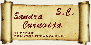 Sandra Ćuruvija vizit kartica